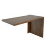 Alberto Executive Desk Wood Finish Return