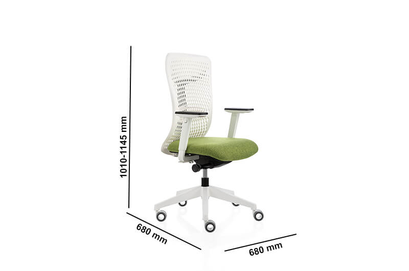 Anete Task Chair With Mesh High Backrest & Optional Amrs Size Img