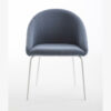 Bianca 1 Soft Seating Visitor Chair Chromed Version Legs