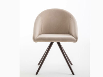 Bianca 1 Soft Seating Visitor Chair Conical Wood Legs