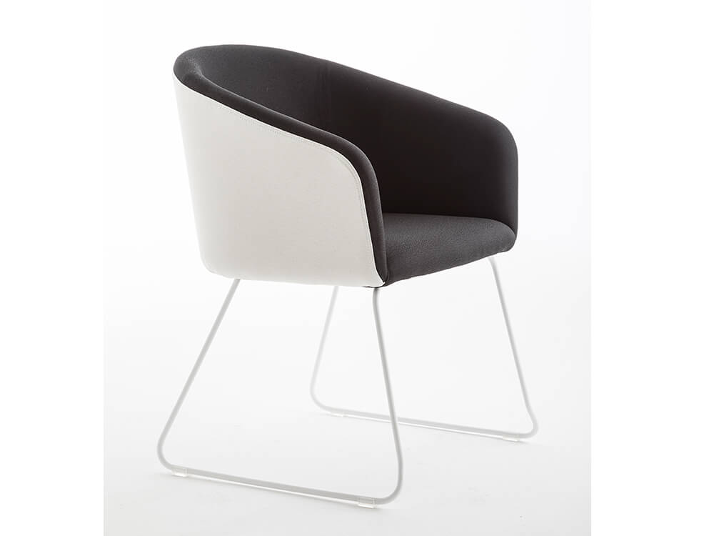 Bianca 2 Soft Seating Visitor Chair Rod Cantilever Legs