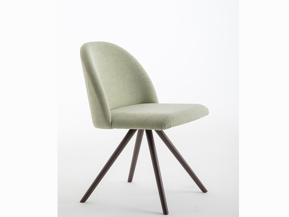 Bianca Soft Seating Vistior Chair Wooden Conical Legs