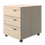 Freya Operational Office Desk With Melamine Pedestal With 3 Drawers