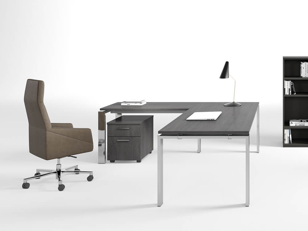 Freya Operational Office Desk With Optional Return And Modesty Panel 11