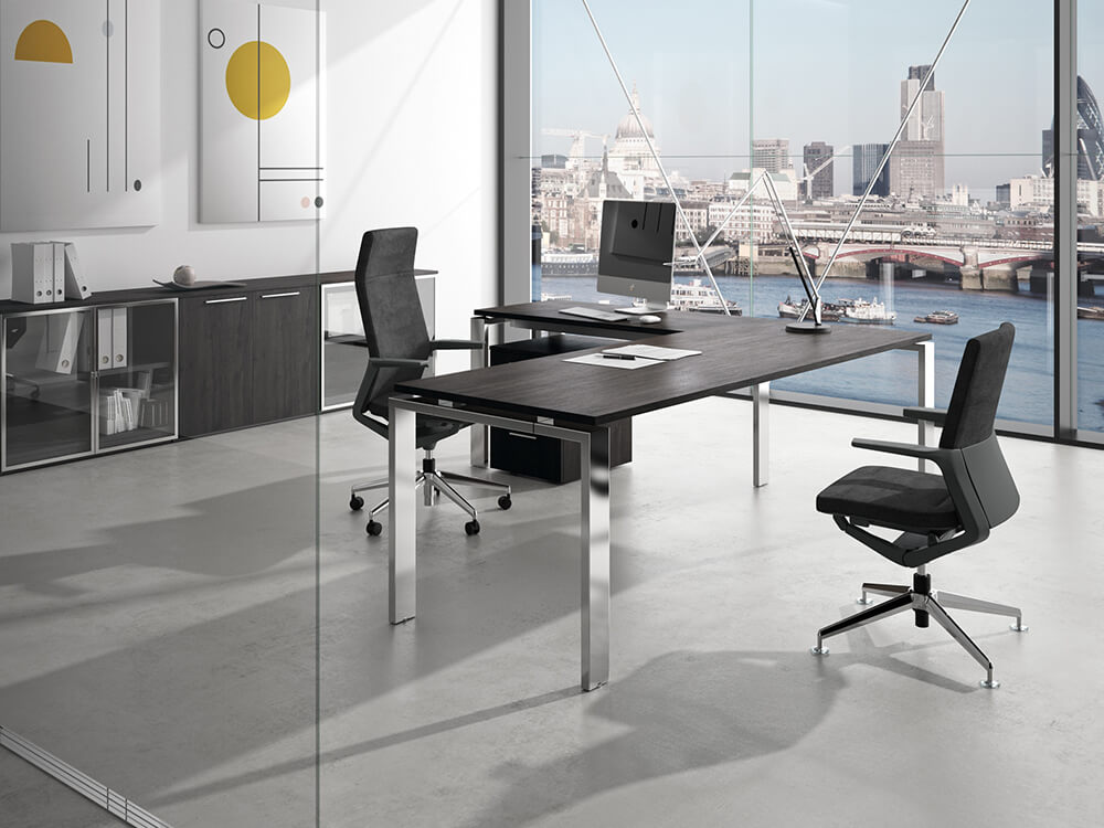 Freya Operational Office Desk With Optional Return And Modesty Panel 2