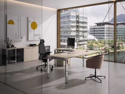 Freya Operational Office Desk With Optional Return And Modesty Panel