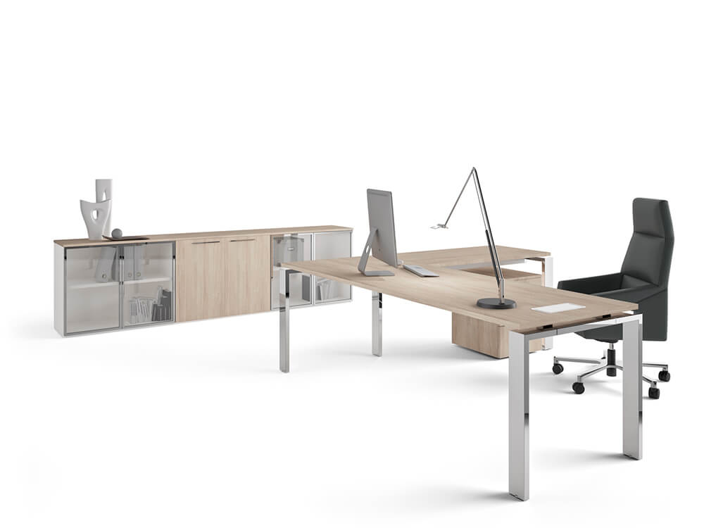 Freya Operational Office Desk With Optional Return And Modesty Panel 5