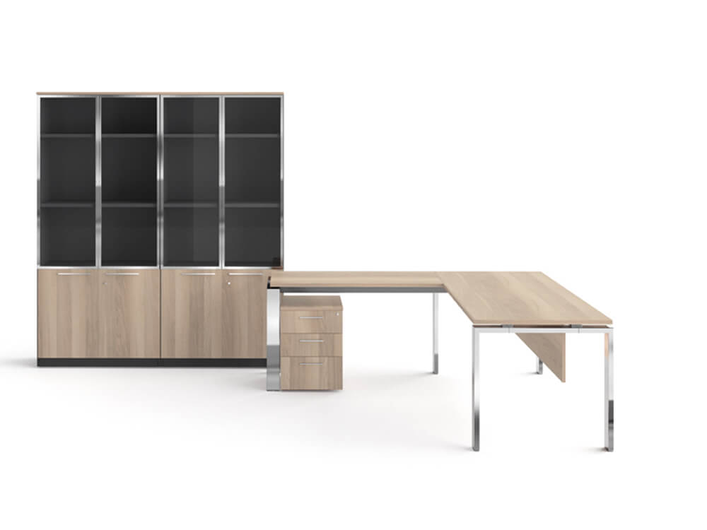 Freya Operational Office Desk With Optional Return And Modesty Panel 7