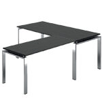 Freya Operational Office Desk With Optional Return And Modesty Panel Return Right