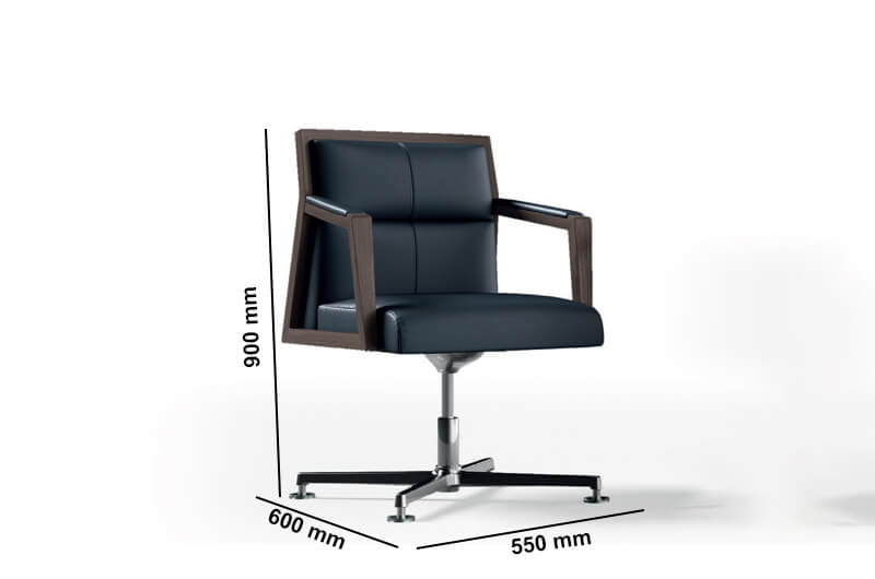 Hazel Low, Medium And High Back Executive Chair Dimesnion Image