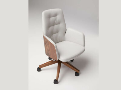 Iris Low, Medium And High Back Executive Chair With Upholstered Or Wood Finish Back 14