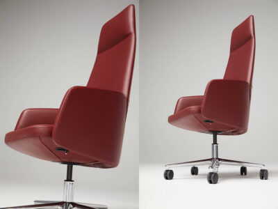 Iris Low, Medium And High Back Executive Chair With Upholstered Or Wood Finish Back 22