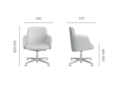 Iris – Low, Medium And High Back Executive Chair With Upholstered Or Wood Finish Back 03