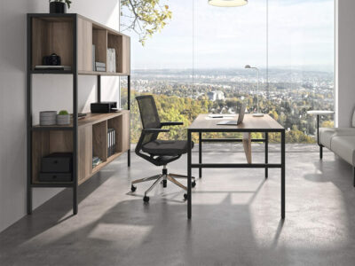Lyric Operational Office Desk With Modesty Panel And Optional Return 1