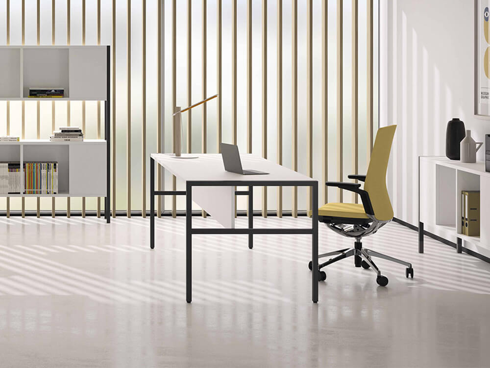 Lyric Operational Office Desk With Modesty Panel And Optional Return 5
