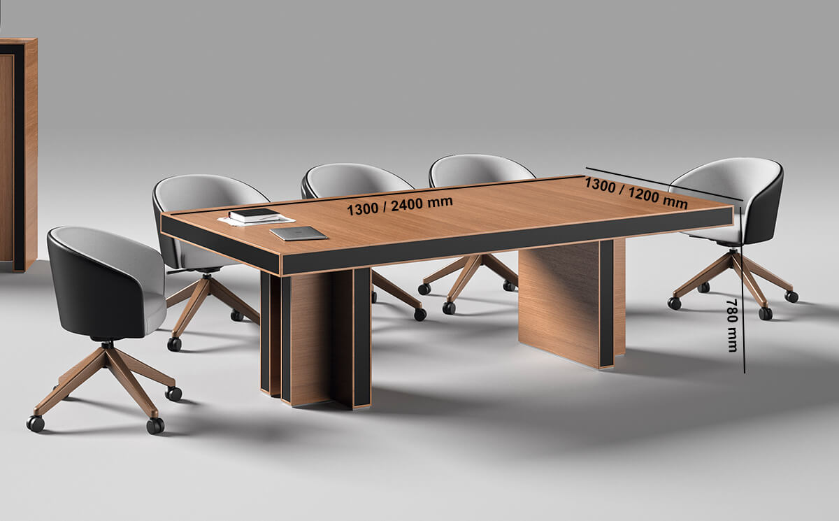 Salvia 1 Classic Square And Rectangular Meeting Table Dimensions Image