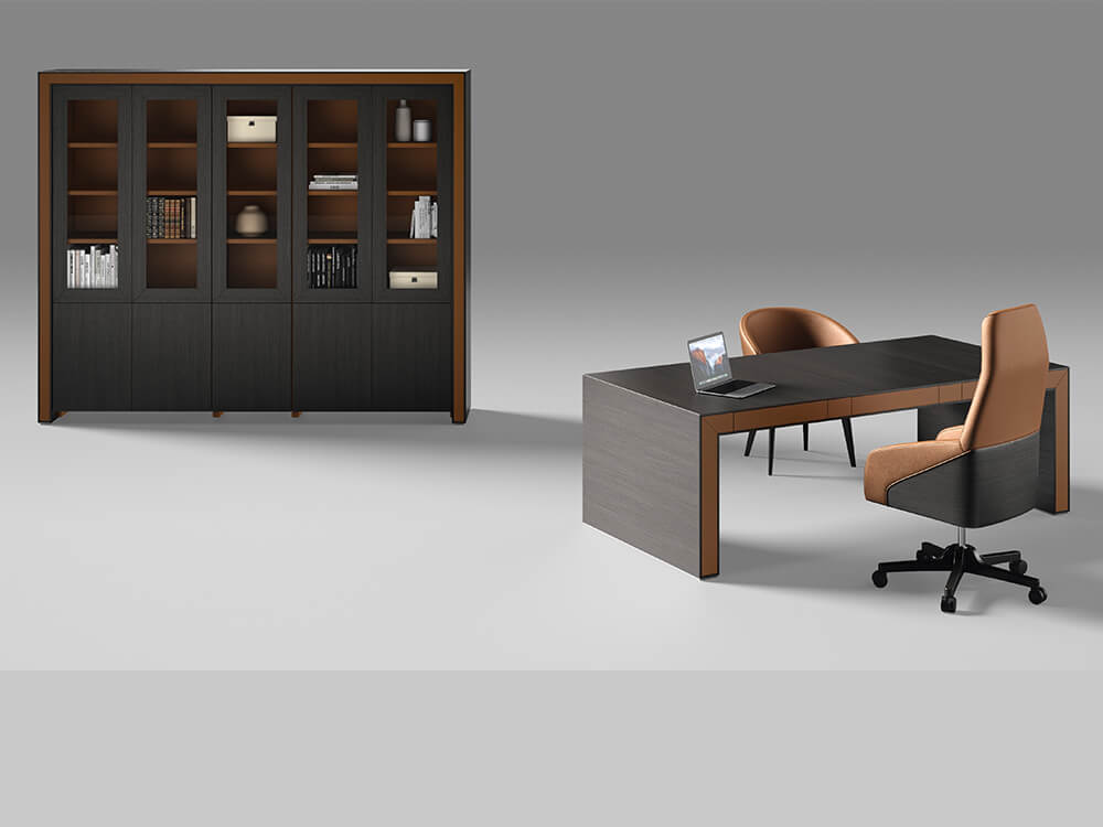 Salvia Classic Executive Desk With Optional Return And Credenza Unit 3