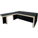 Salvia Classic Executive Desk With Optional Return And Credenza Unit Desk With Return Modety Panel Left