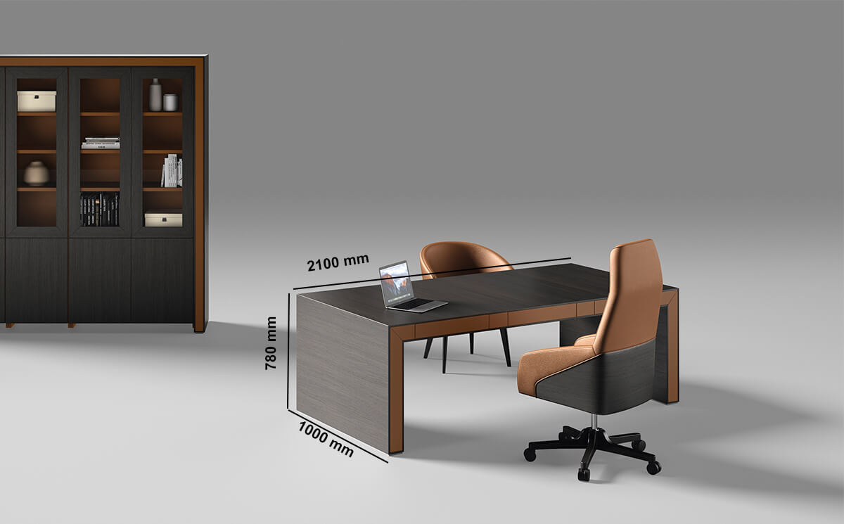 Salvia Classic Executive Desk With Optional Return And Credenza Unit Dimensions