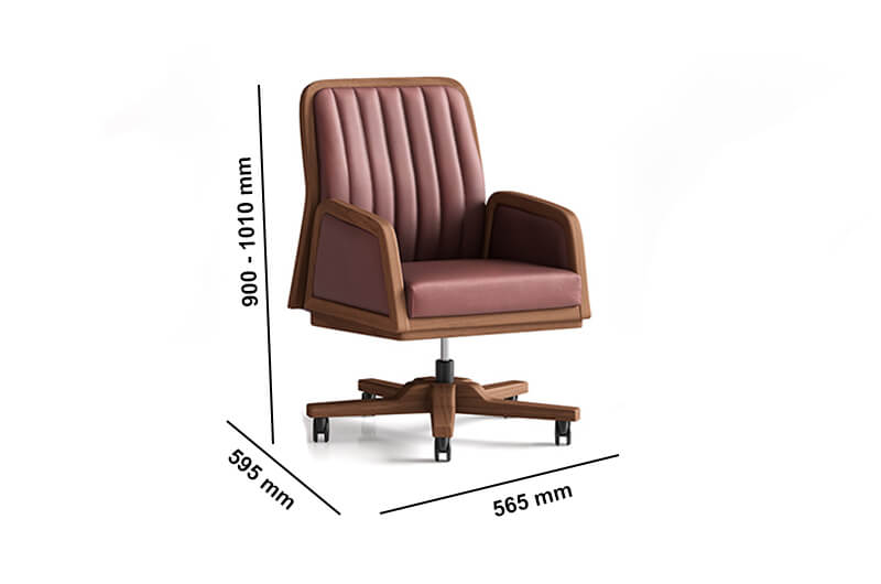 Sandra Classic Medium And High Back Executive Chair Dimensions