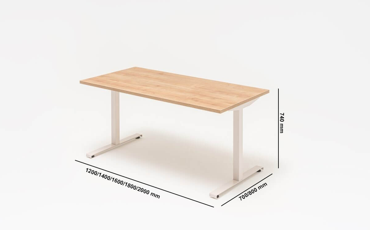 Zacheo T Leg Operators Desk With Optional Dividing Screen Size Img