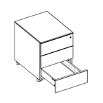 3 Drawer Pedestal