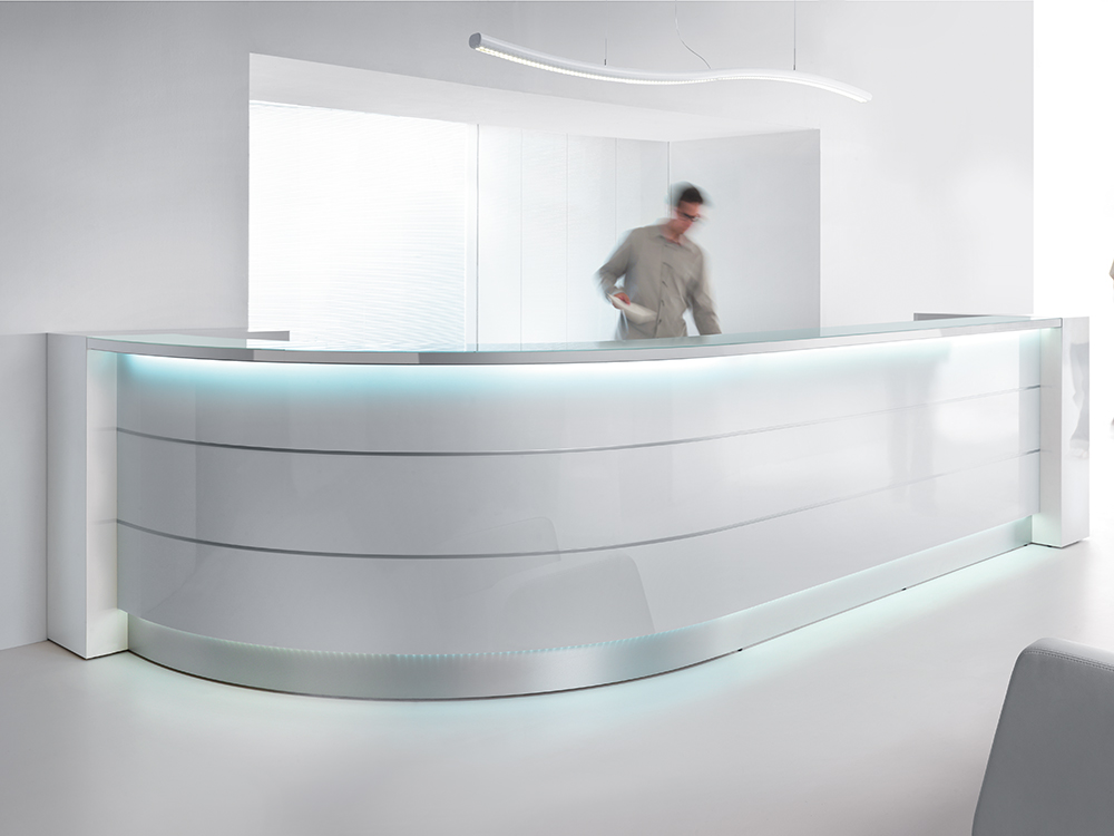 Alba 5 Curved Reception Desk 2