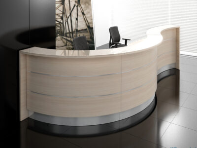 Alba 5 Curved Reception Desk 3