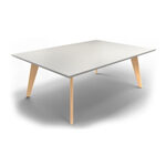 Small Straight Corners Rectangular Shape Table (6 and 8 Persons)