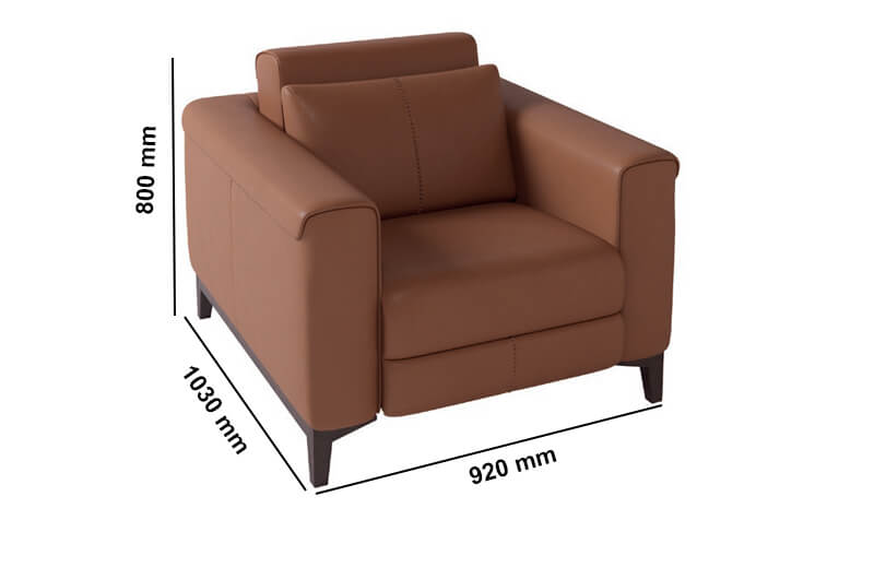 Edith Classic One, Two And Three Seater Sofa With Optional Relax Mechanism Dimensions