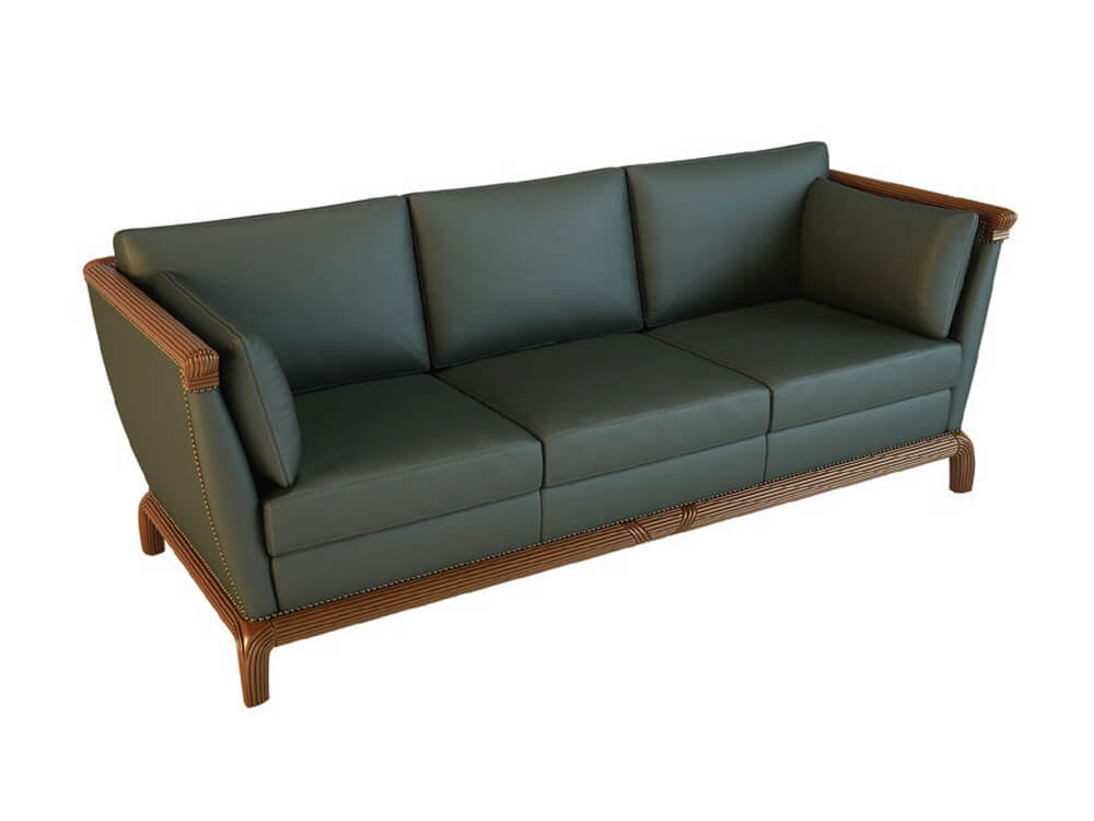 Eliza 1 Classic One, Two And Three Seater Sofa With Curved Wood Finish Legs 4