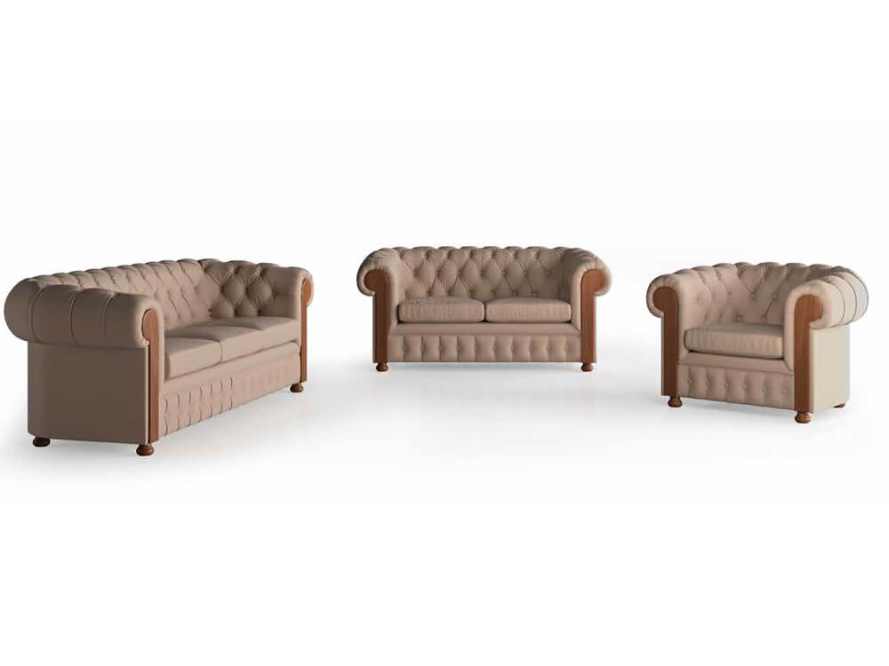 Eliza Classic One Two And Three Seater Tufted Upholstery Sofa 7