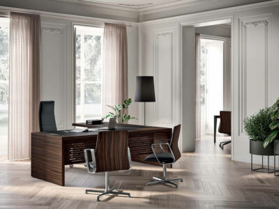 Enzo Wood Veneer Executive Desk 1