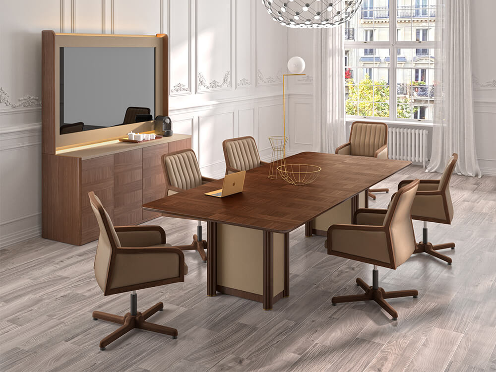 Florence 1 Classic Square And Rectangular Meeting Table