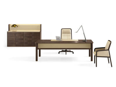 Florence Classic Executive Desk With Modesty Panel And Optional Return Pedestal 3