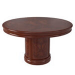 Small Round Shape Table (4 and 8 Persons - Wood Finish)