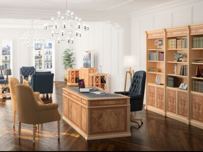 Josephine Classic Executive Desk With Optional Return And Credenza Unit 2