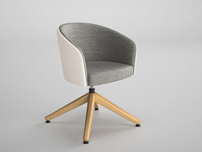 Julia 1 Classic Multipurpose Chair With Wood Finish Base 2