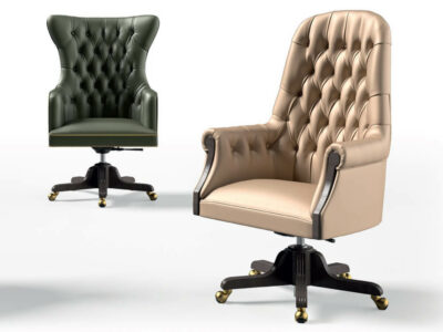 Mary Classic Executive Chair With Tufted Upholstered Back 3