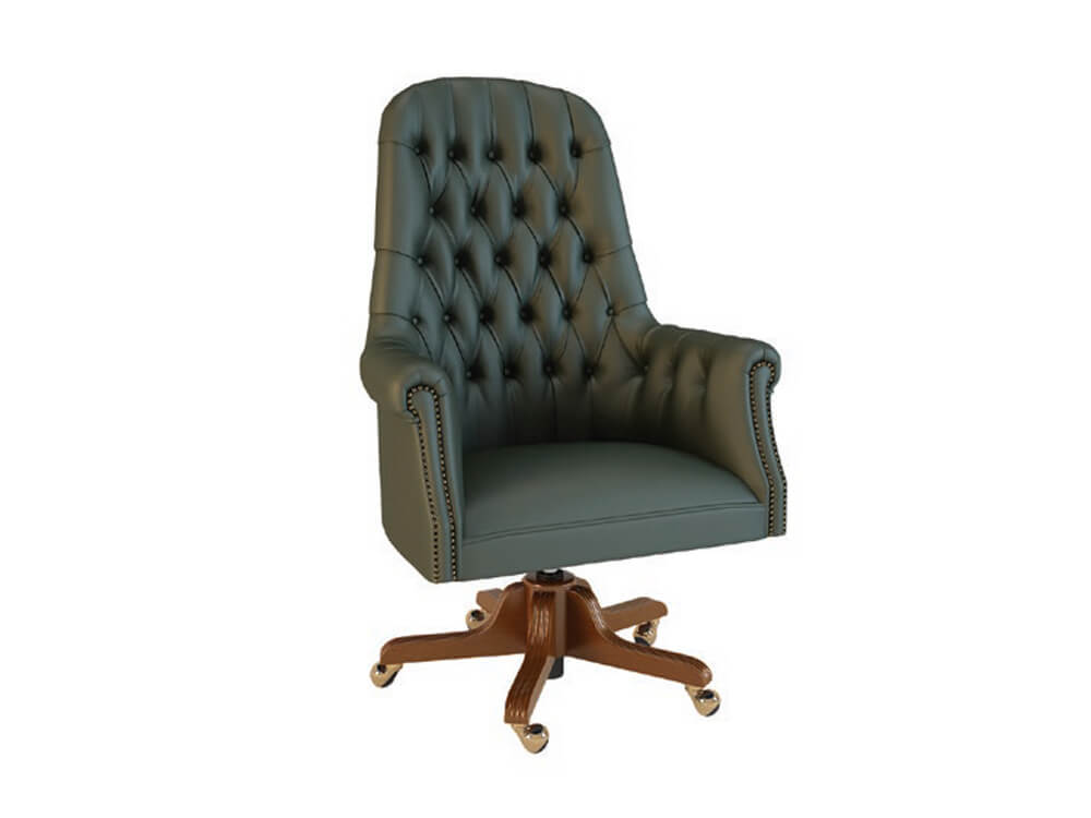 Mary Classic Executive Chair With Tufted Upholstered Back 4