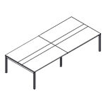 Medium Rectangular Shape Table (8, 10 and 12 Persons)