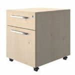 L450 x D565 x H510 (1 Drawer and 1 Filing Drawer - Melamine)