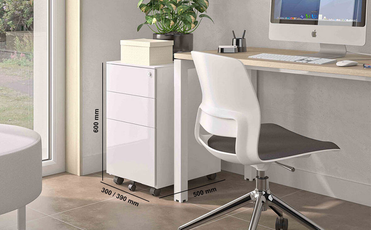 Crocs Under Desk Pedestal With Wheels Dimensions Image