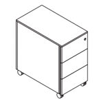 L320 x D563 x H587 (3 Drawers)