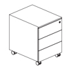 L422 x D542 x H535 (3 Drawers - Metal)