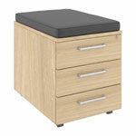 Ekta Under Desk Pedestal 3 Drawers Mfc With Pad