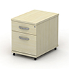 Ibara Mobile Pedestal L400 1 Drawer And 1 Filing Drawer