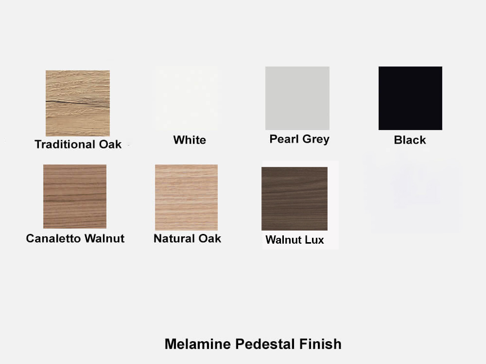 Melamine Pedestal Finish