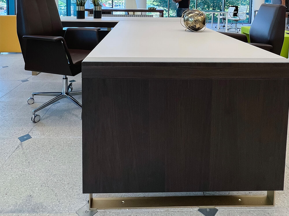 Laira Executive Desk With Modesty Panel And Optional Return And Credenza Unit 12