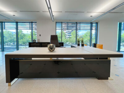 Laira Executive Desk With Modesty Panel And Optional Return And Credenza Unit 4